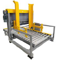 Automated pallet dispenser system - Max pallet dimension: 1200x1200 mm, Capacity: 10 pallets, Speed: 4 pallets/min, Motorized conveyor 1.5m