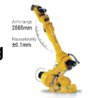 Robot industrial RI80B-2565BD - bending - 6 axis industrial robot / Payload: 80 Kg/Arm reach: 2565mm  / Repeatability ±0.1mm