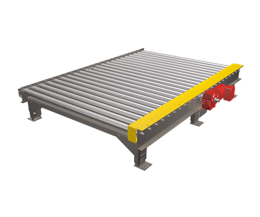 Conveyor at the end of the palletizing line - automated conveyor system. The constructive solution will be defined according to the application specifications