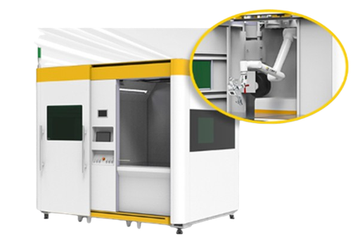RI WD Collaborative closed dual welding station (hanging robot)